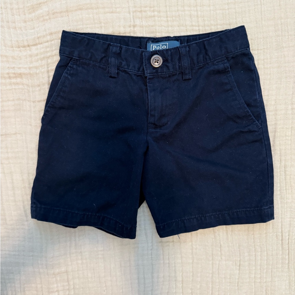 Ralph Lauren Navy Cotton Kids Shorts